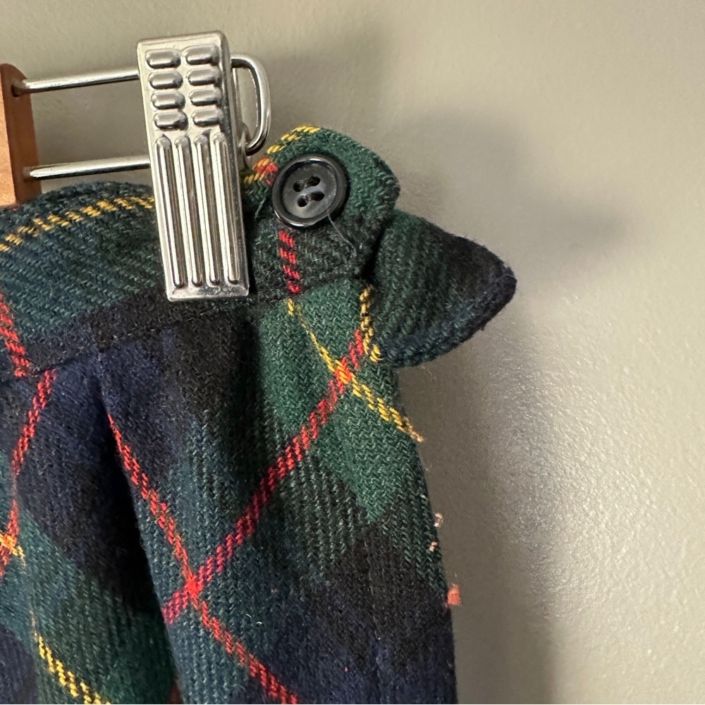Vintage Prestige of Boston Plaid Skirt - Green and Red - Picture 3 of 7